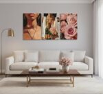 MDHFJEAW Black Girl Canvas Wall Art - Modern African American Woman Decor with G... - Image 5