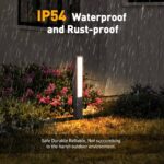 Modern Landscape Path Light,40 Inch Aluminum Pathway Bollard Lights Outdoor High... - Image 3