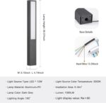 Modern Landscape Path Light,40 Inch Aluminum Pathway Bollard Lights Outdoor High... - Image 4