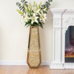 SHYFOY 30" Tall Floor Vase Gold Crushed Diamond Tall Vases for Decor Living Room... - Image 4