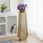 SHYFOY 30" Tall Floor Vase Gold Crushed Diamond Tall Vases for Decor Living Room... - Image 5