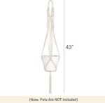 Mkono 2 Packs 43 Inch Macrame Plant Hanger Large for up to 12 Inch Pot Extra Lon... - Image 3