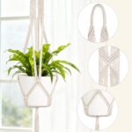 Mkono 2 Packs 43 Inch Macrame Plant Hanger Large for up to 12 Inch Pot Extra Lon... - Image 5