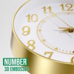 Wall Clock Modern Non-Ticking Battery Operated Silent Wall Clocks Simple Style Q... - Image 5