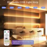 COB Smart LED Strip Light - 16.4ft/5m 2700K Warm White 24V Dimmable Strip Light ... - Image 4