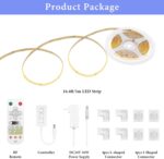 COB Smart LED Strip Light - 16.4ft/5m 2700K Warm White 24V Dimmable Strip Light ... - Image 8