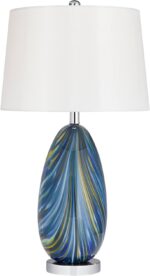 Possini Euro Design Pablo Modern Table Lamp 27" Tall Swirling Multi Color Blue H... - Image 2