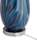 Possini Euro Design Pablo Modern Table Lamp 27" Tall Swirling Multi Color Blue H... - Image 6