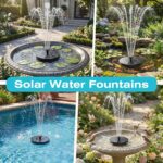 AMZtime Solar Fountain for Bird Bath, 2026 Upgrade Solar Water Fountain with 6 N... - Image 4