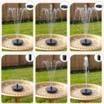 AMZtime Solar Fountain for Bird Bath, 2026 Upgrade Solar Water Fountain with 6 N... - Image 5