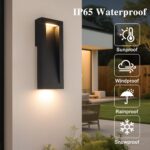 Yisuro Modern Outdoor Wall Light with LED, Exterior Lighting Fixtures 2700K Inte... - Image 4