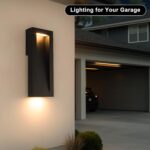 Yisuro Modern Outdoor Wall Light with LED, Exterior Lighting Fixtures 2700K Inte... - Image 9