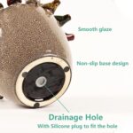 10.4 Inch Plant Pot, Ceramic Planter with Drainage Hole and Silicone Plug, Flowe... - Image 5