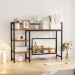 Snughome Desk Shelf, 38.6" Desktop Organizer Shelf, Desk Hutch for Computer Moni... - Image 3