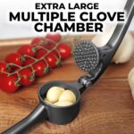 Zulay Kitchen Large Premium Garlic Press Set - Bigger Bowl for Bigger Garlic - R... - Image 4