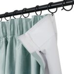 TWOPAGES Aqua 100% Dupioni Silk Curtain Drape for Living Room Pinch Pleated Ligh... - Image 4