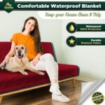 Paw Buddies Premium Waterproof Blanket 80"x90" Velvet-Feel Reversible Throw – Le... - Image 6
