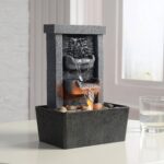 GOSSI Home Décor 10.3 in Indoor Waterfall Fountain Relaxation High Pressure Wate... - Image 5