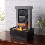 GOSSI Home Décor 10.3 in Indoor Waterfall Fountain Relaxation High Pressure Wate... - Image 6