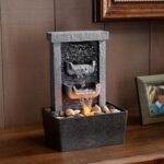 GOSSI Home Décor 10.3 in Indoor Waterfall Fountain Relaxation High Pressure Wate... - Image 7
