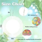 10x10 Inch Wind Spinner Outdoor Hanging Colorful Dragonfly Floral Sunburst Metal... - Image 4