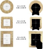 Classic Gold 1920s Mini Frame Set/Set of 3/2.5x2.5 & 2.5x3.5 In | For Tabletop D... - Image 3