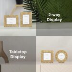 Classic Gold 1920s Mini Frame Set/Set of 3/2.5x2.5 & 2.5x3.5 In | For Tabletop D... - Image 5