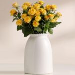 hjn White Flower Vase- Ceramic Vase for Flowers, Modern Vases for Living Room/Ho... - Image 2