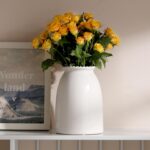 hjn White Flower Vase- Ceramic Vase for Flowers, Modern Vases for Living Room/Ho... - Image 4