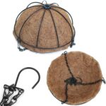 EIMQUVW Metal Hanging Planters Basket Set of 3 Hanging Flower Pots 12 Inch Chain... - Image 9