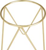 CosmoLiving by Cosmopolitan Metal Indoor Outdoor Planter Small Planter Pot with ... - Image 5