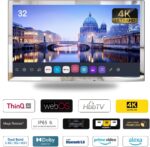 Soulaca 31.5 inches Smart Magic Mirror 4K LED TV for Bathroom Water Resistant IP... - Image 3
