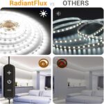 White Led Strip Lights for Bedroom Small Dimmable LED Lights Strip 16.4ft Super ... - Image 3