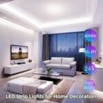 White Led Strip Lights for Bedroom Small Dimmable LED Lights Strip 16.4ft Super ... - Image 6