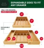 ROYAL CRAFT WOOD Luxury Bamboo Kitchen Drawer Organizer - Silverware Organizer, ... - Image 3