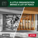 ROYAL CRAFT WOOD Luxury Bamboo Kitchen Drawer Organizer - Silverware Organizer, ... - Image 4