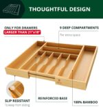 ROYAL CRAFT WOOD Luxury Bamboo Kitchen Drawer Organizer - Silverware Organizer, ... - Image 6
