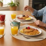 SHACOS Round Placemats Set of 6 Cotton Polyester Braided Place Mats 15 inch Heat... - Image 5