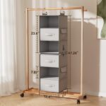 Pipishell 6-Shelf Hanging Closet Organizer with 2 Separable 3-Tier Shelves, 3 Dr... - Image 3