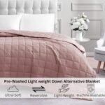 Casa Platino Premium Microfiber Down Alternative Quilted Blanket - Lightweight A... - Image 3