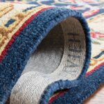 SAFAVIEH Heritage Collection Accent Rug - 2'3" x 4', Navy & Ivory, Handmade Trad... - Image 5