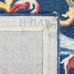 SAFAVIEH Heritage Collection Accent Rug - 2'3" x 4', Navy & Ivory, Handmade Trad... - Image 6