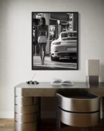 Sport Car and Sexy Model Wall Art Poster Art Print, Woman High Fashion Photograp... - Image 3