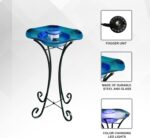 XBrand 27" LED Mist Indoor Floor Fountain, Freestanding Water Feature with Inlin... - Image 3