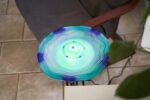 XBrand 27" LED Mist Indoor Floor Fountain, Freestanding Water Feature with Inlin... - Image 8