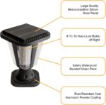 Kendal Metal Solar Post Lights Outdoor, Waterproof Decorative Solar Pillar Light... - Image 3