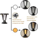 Kendal Metal Solar Post Lights Outdoor, Waterproof Decorative Solar Pillar Light... - Image 8