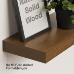 BAOBAB WORKSHOP Wood Floating Shelves for Wall Mounted, 16 inch Walnut Floating ... - Image 5