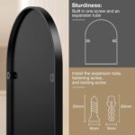 Brightify Arched Mirror, Arched Wall Mirror, 24 x 36 Inch Black Arch Mirror, Met... - Image 4
