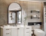 Brightify Arched Mirror, Arched Wall Mirror, 24 x 36 Inch Black Arch Mirror, Met... - Image 5